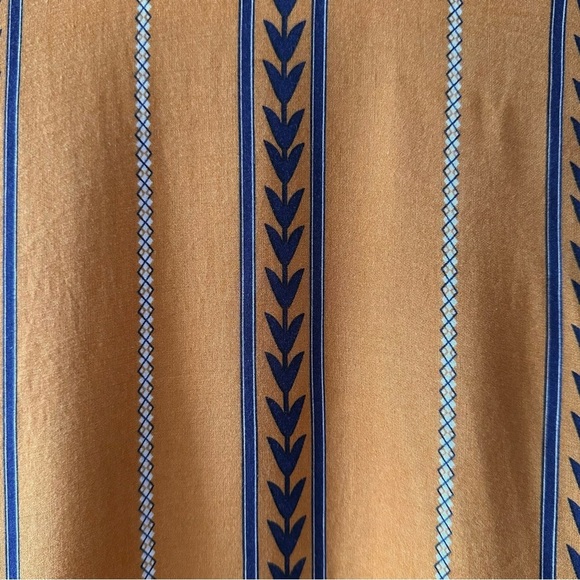 Ardene Kimono Golden Hour Mustard Yellow Navy Blue White - One Size - Picture 8 of 12